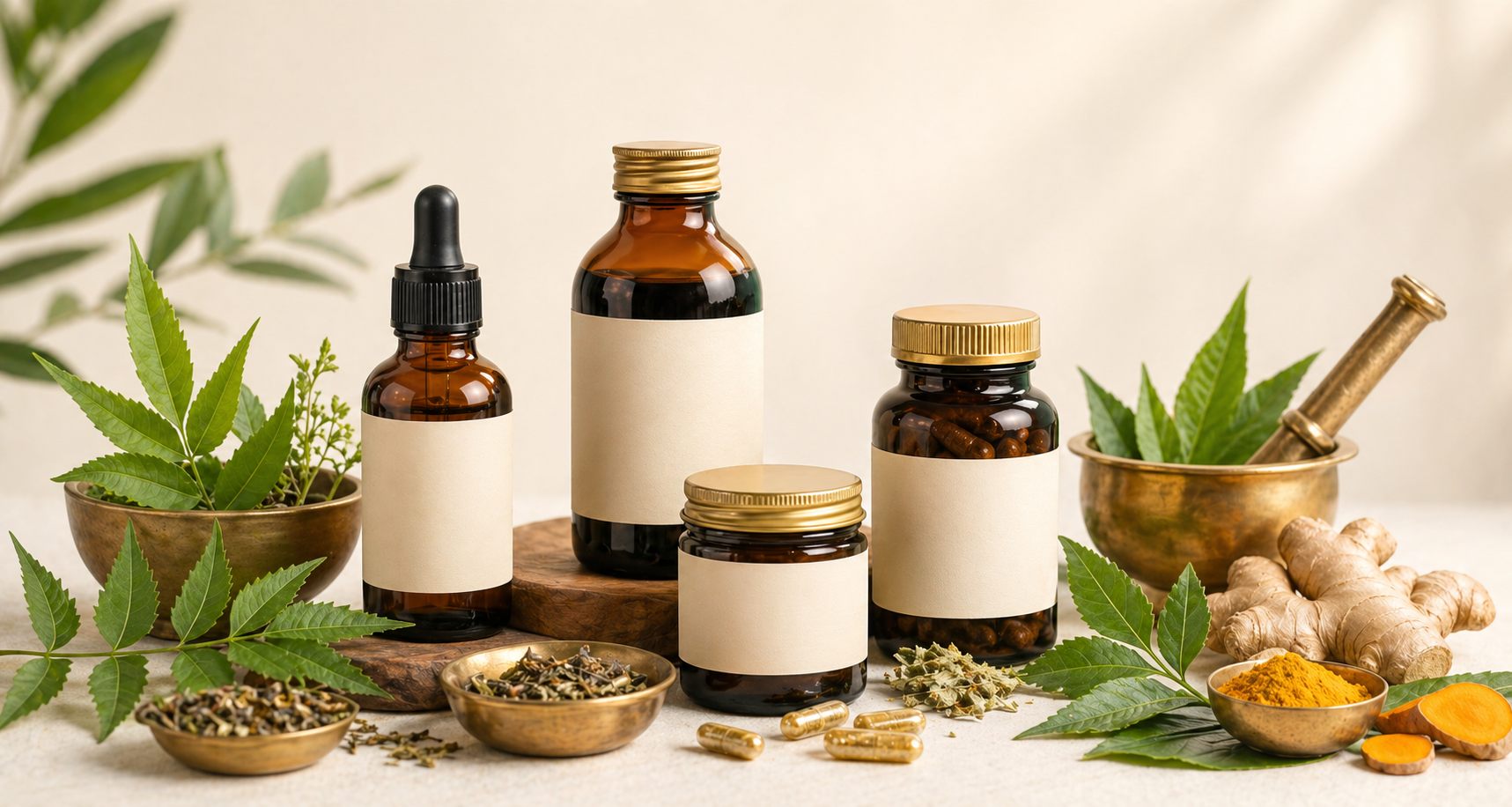 Ayurvedic Herbal Products And Wellness Support Card