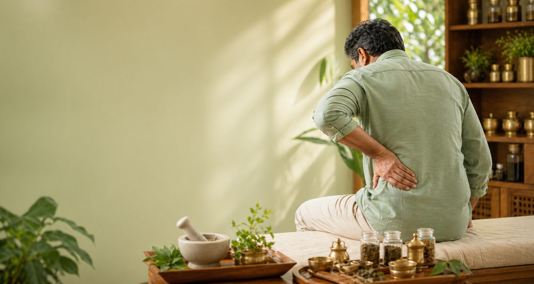 AI Generated Joint And Back Pain Ayurveda Consultation Slider Image