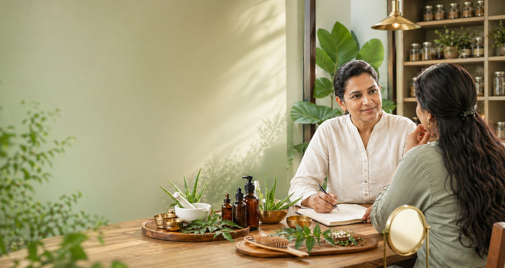 AI Generated Skin And Hair Ayurveda Consultation Slider Image